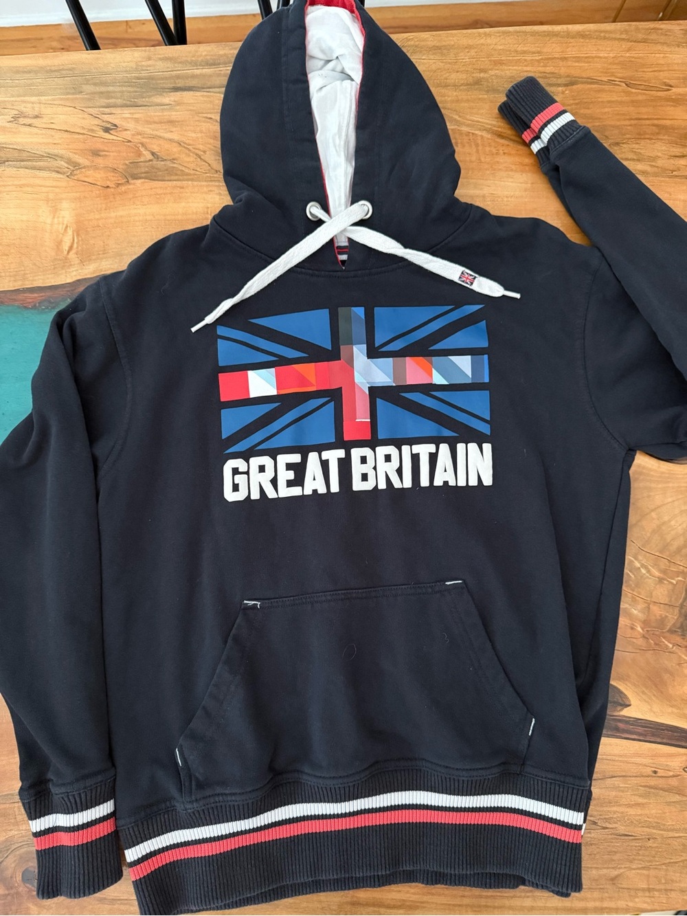 Great Britain Graphic Hoodie Sweatshirt - Black